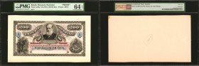 BRAZIL. Thesouro Nacional. 200 Mil Reis, ND (1874). P-A248p. Proof. PMG Choice Uncirculated 64 EPQ and Superb Gem Uncirculated 67 EPQ.

2 pieces in ...