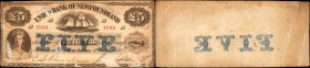 CANADA-NEWFOUNDLAND. Union Bank of Newfoundland. 5 Pounds, 1883. CH-750-12-08. Fine. Damaged.

A Fine example of this 1883 Union Bank of Newfoundlan...