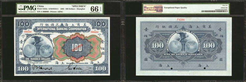 CHINA--FOREIGN BANKS. International Banking Corporation. 100 Dollars, 1905. P-S4...