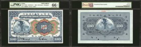 CHINA--FOREIGN BANKS. International Banking Corporation. 100 Dollars, 1905. P-S422s. Specimen. PMG Gem Uncirculated 66 EPQ.

Specimen overprints, se...