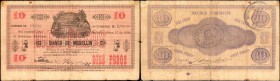 COLOMBIA. Banco de Medellin- Gobierno Nacional. 10 Pesos. October 17, 1899. P-S600. Fine.

The second of three rare notes that were collected with t...