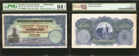 PALESTINE. Palestine Currency Board. 10 Pounds, 1927-44. P-9s. Specimen. PMG Choice Uncirculated 64 Net. Printer's Annotations. Previously Mounted.
...