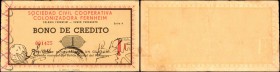 PARAGUAY. Sociedad Civil Cooperative Colonizadora Fernheim. 1 Guarani, Series A. P-UNL. Very Fine.

Typical circulation for the grade level. Some to...
