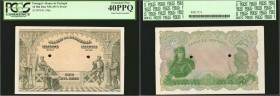 PORTUGAL. Banco de Portugal. 10 Mil Reis, ND. P-108p. Proof. PCGS Currency Extremely Fine 40 PPQ.

Proof. A piece often referred to as "The Masters"...