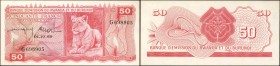 RWANDA-BURUNDI. Banque d'Emission du Rwanda et du Burundi. 50 Francs, 1960. P-4a. Choice About Uncirculated.

A lovely Choice About Uncirculated Rwa...
