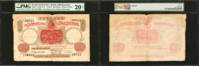 STRAITS SETTLEMENTS. Government of the Straits Settlements. 100 Dollars, 1916. P-5. PMG Very Fine 20 Net. Stained.

Block B/1. An extremely scarce d...