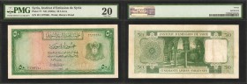SYRIA. Institut d'Emission de Syrie. 50 Livres, ND (1950s). P-77. PMG Very Fine 20.

A seldom encountered 50 Livres design that is seen here with mo...