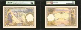 TAHITI. Banque de l'Indo Chine 500 Francs, 1926. P-13a. PMG Uncirculated 62.

This lot contains a special Tahiti piece which the Pick Catalog only l...