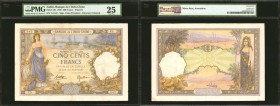 TAHITI. Banque de l'Indo Chine 500 Francs, 1938. P-13b. PMG Very Fine 25.

A piece that pairs exceptionally well with the prior lot, and the specime...