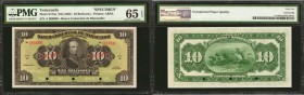 VENEZUELA. Banco Comercial de Maracaibo. 10 Bolivares, ND (1921). P-S174s. Specimen. PMG Gem Uncirculated 65 EPQ.

Printed by ABNC. A specimen of a ...