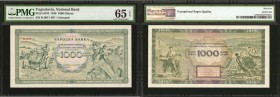 YUGOSLAVIA. National Bank. 1000 Dinara, 1949. P-67M. PMG Gem Uncirculated 65 EPQ.

Unissued. This vibrant high denomination from the National Bank o...