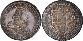 AUSTRIA. 2 Taler, 1604. Hall Mint. Rudolph II (1576-1612). NGC AU-55.

Dav-3004; KM-57.1. Attractive old multicolored tone surrounds the edges on bo...