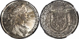 AUSTRIA. 1/2 Taler, 1770. Vienna Mint. Nikolaus Josef (1762-90). NGC MS-64.

KM-1. RARE type with a published mintage of only 500 pieces. Luminous i...