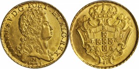 BRAZIL. 12800 Reis, 1731-M. Minas Gerais Mint. Joao V (1706-50). PCGS Genuine--Harshly Cleaned, AU Details Gold Shield.

Fr-55; KM-139; LDMB-O287a. ...