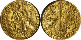 FRANCE. Royal d'Or, ND (1290). Philip IV (1285-1314). NGC EF-40.

Fr-255; Dupl-207. Called a florin d'or a la reine in Friedberg and a petit royal d...