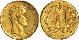 FRANCE. 40 Franc, 1830-A. Paris Mint. PCGS MS-63 Gold Shield.

Fr-547; KM-721.1; Gad-1105. Incuse edge lettering. Boldly detailed with flashy luster...