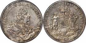 GERMANY. Prussia. Taler, ND (1751). Cleve Mint. Friedrich II the Great (1740-86). NGC MS-64.

Dav-2591; v.Schr-1651; Old-368. A RARE and highly cove...