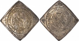 GERMANY. Saxony. Taler, ND (1614). Johann Georg I and August (1611-15). NGC MS-63.

Dav-7583; KM-72. Klippe Taler issued on the baptism of Johann Ge...