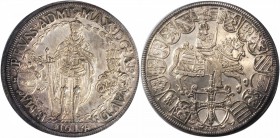 GERMANY. Teutonic Order. 2 Taler, 1614. Maximilian of Austria (1588-1618). NGC AU-55.

57.12 gms. Dav-A5854; KM-30. Although the Teutonic Order is b...