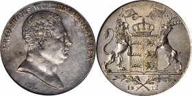 GERMANY. Wurttemberg. Taler, 1812-ILW. NGC MS-64.

Dav-945; KM-522. One year type. Carefully preserved with glowing luster in the fields, a strike t...