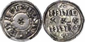 GREAT BRITAIN. Penny, ND. York Mint. Eadwig (955-59). PCGS AU-53 Gold Shield.

S-1122; North-724. Obverse: small cross pattee in center, "+EADǷIG RE...