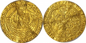 GREAT BRITAIN. Noble, ND (1422-27). Tower Mint (London). Henry VI First Reign (1422-61). PCGS Genuine--Filed Rims, Unc Details Gold Shield.

Fr-112;...