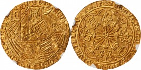 GREAT BRITAIN. Ryal, ND (1464-70). Edward IV, First Reign (1461-70). NGC MS-63.

Fr-132; S-1951; North-1549; Woodhead-367. 7.74 grams. Mintmark: cro...