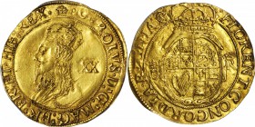 GREAT BRITAIN. Unite, ND (1635-36). Charles I (1625-49). PCGS AU-55 Gold Shield.

6.97 gms. S-2692; North-2153; Fr-246; KM-153. Crown mint mark. Gro...
