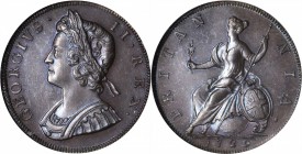 GREAT BRITAIN. 1/2 Penny, 1729. George II (1727-60). NGC PROOF-64 BN.

S-3717; KM-566. Well struck from fresh dies, with even glossy coffee-bean bro...
