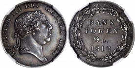 GREAT BRITAIN. Silver 9 Pence Bank Token Pattern, 1812. NGC PROOF-63.

S-3773; ESC-2185 (old ESC-1478 listed on holder); KM-PnN68. 5 berries variety...