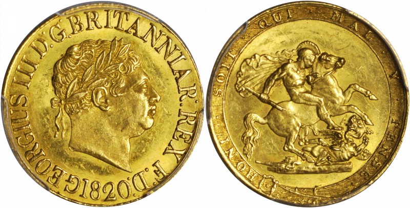 GREAT BRITAIN. Sovereign, 1820. PCGS MS-62 Gold Shield.

S-3785C; Fr-371; KM-6...