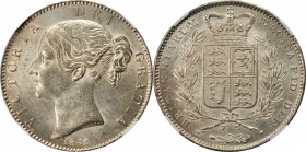 GREAT BRITAIN. Crown, 1845. NGC MS-62+.

S-3882; Dav-105; KM-741. A bold example of this vastly popular "Young Head" type, free of major marks that ...