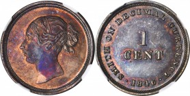 GREAT BRITAIN. Copper 1 Cent Pattern, 1846. NGC PROOF-63 RB.

Peck-2086 (Very Rare). Perfectly struck with bold reflectivity in the fields and an in...