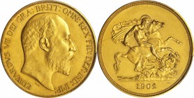 GREAT BRITAIN. Four Piece Gold Matte Proof Set, 1902. All PCGS Gold Shield Certified.

From a mintage of 8,066 sets. Produced for the coronation of ...