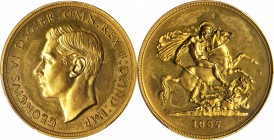 GREAT BRITAIN. Four Piece Gold Proof Set, 1937. All PCGS Gold Shield Certified.

S-PS15; KM-PS22. From a mintage of 5,500 sets. Produced for the cor...