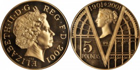 GREAT BRITAIN. 5 Pounds, 2001. NGC PROOF-68 ULTRA CAMEO.

Fr-455d; S-4554; KM-1015b. Issued on the Centennial of the death of Queen Victoria with a ...