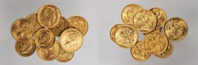 GREAT BRITAIN. 20th Century 1/2 & 1 Sovereigns, 1901-57. ALMOST UNCIRCULATED to UNCIRCULATED.

10 piece group comprised of a 1901 Half Sovereign, (2...