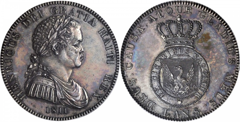 HAITI. Silver Crown Pattern, 1811. PCGS MS-61 Gold Shield.

KMX-11. Perfectly ...
