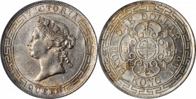 HONG KONG. Dollar, 1867. PCGS AU-55.

KM-10; Mars-C41. Perhaps conservatively graded in terms of actual wear with flashy luster remaining in the fie...