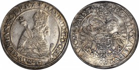 HUNGARY. Taler, 1574-KB. Kremnitz Mint. Maximilian II (1564-76). NGC EF-45.

Dav-8058; Huszar-977. Lustrous for the issue with bold detail in the ce...
