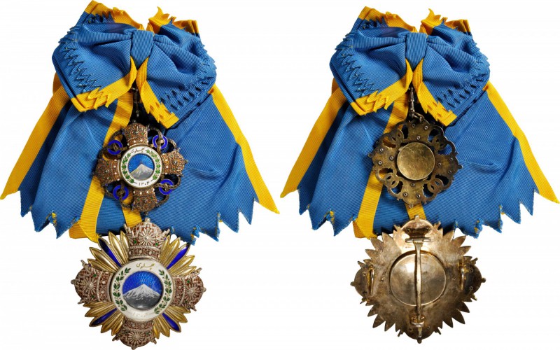 IRAN. Order of Pahlavi, Instituted 1925. EXTREMELY FINE.

Barac-102 & 103; Wer...