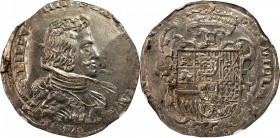 ITALY. Milan. Filippo, 1657. Philip IV of Spain (1621-65). NGC MS-63.

Dav-4003; KM-55. Nearly full white and crudely struck as is typical the issue...