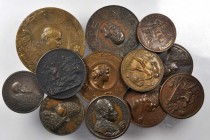 ITALY. Papal States. Copper & Bronze Medals, ca. 15th-20th Century. EXTREMELY FINE.

38-66 mm. Approximatley 77 pieces in lot. Includes issues of Po...