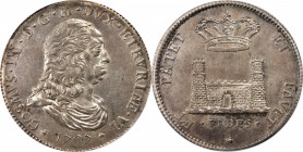 ITALY. Tuscany (Livorno). Tollero, 1707. Cosimo III (1670-1723). PCGS MS-62 Gold Shield.

Dav-1500; KM-35. Beautifully preserved, and seemingly cons...