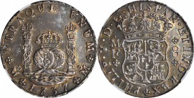 MEXICO. 8 Reales, 1737-Mo MF. Mexico City Mint. Philip V (1700-46). NGC MS-61.

KM-103; Cal-Type-147#781; Gil-M-8-9; FC-9. RARE in this state of pre...
