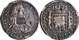 MEXICO. War of Independence. Monclova. 8 Reales, 1812. NGC VF-30.

KM-202.3. "MVA/1812." countermark on a cast silver 1812 8 Reales. Host coin typic...