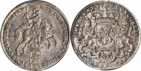 NETHERLANDS EAST INDIES. Ducaton, 1729. Dordrecht Mint. NGC EF-45.

Dav-417; KM-71; Scholten-22 (RRRR - Utmost Rarity). Attractive quality for this ...
