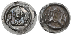 BASEL Bistum Basel. Peter I. von Reichenstein, 1286-1296. Vierzipfliger Pfennig o. J. (1286-1296). 0.28 g. Wiel. 95. HMZ 1-234a. Selten / Rare bis unz...