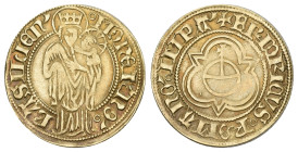 BASEL Friedrich, Kaiser (1452-1490). Goldgulden o. J. (1452-78), Basel. 3.25 g. 157. HMZ 2-49h. Fr. 9. bis vorzüglich