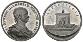 BASEL . Zinnmedaille 1767. Auf Johann Jakob Spreng (1699-1768). 51.67 g. Winterstein 250a. Schweizer Medaillen 1252. bis unzirkuliert